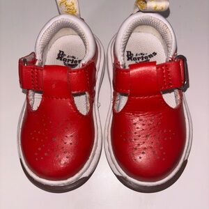 Dr. Martens Bright Red Baby Shoes size 4